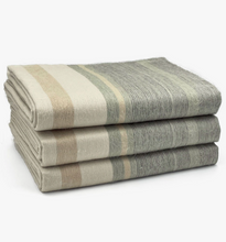 Load image into Gallery viewer, Baby Alpaca Stripe Wool Blanket
