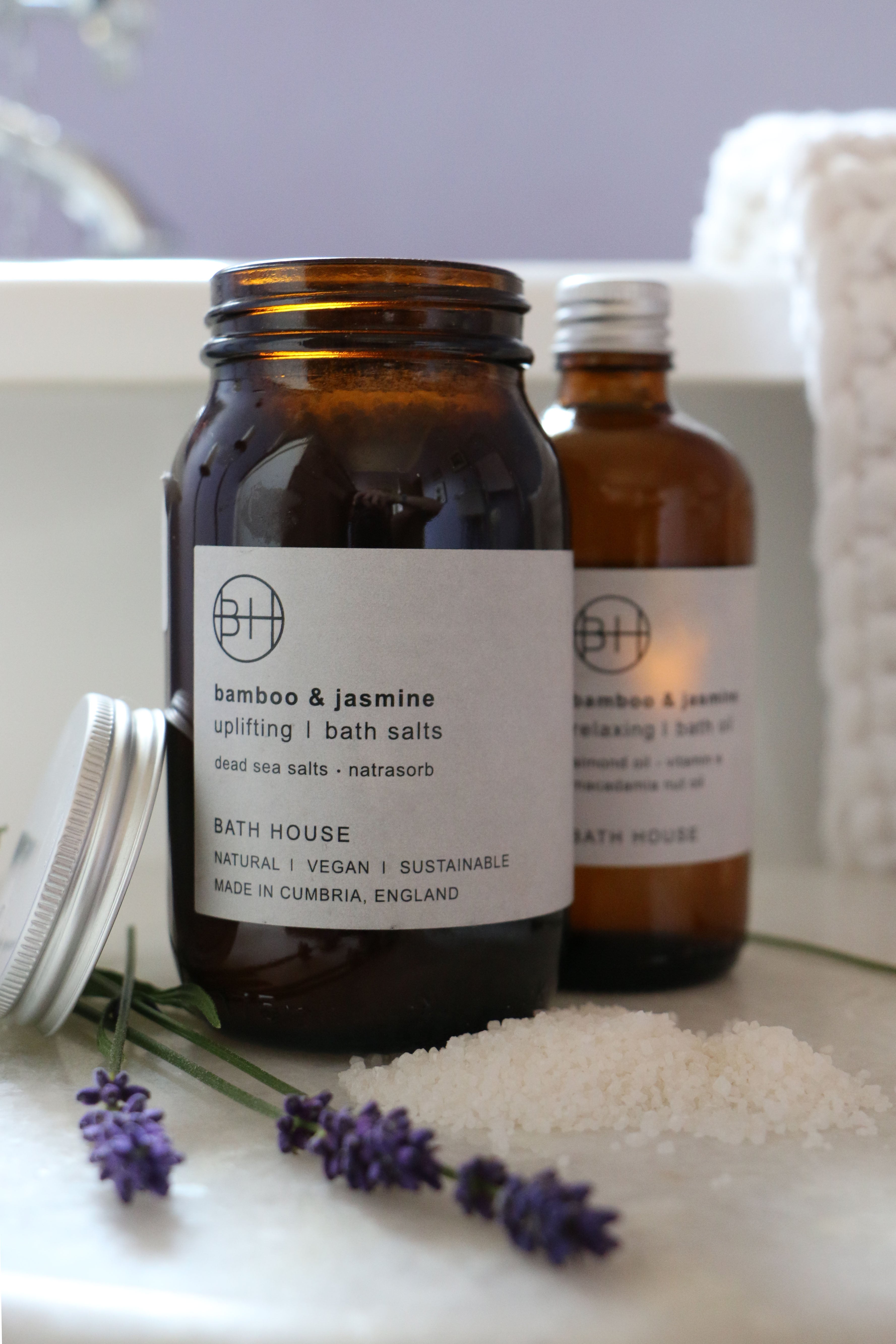 Bath House Bamboo and Jasmine Bath Salts ND On The Green