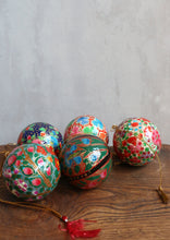 Load image into Gallery viewer, Hand-Painted Papier Mache Decorations