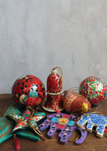 Load image into Gallery viewer, Hand-Painted Papier Mache Decorations
