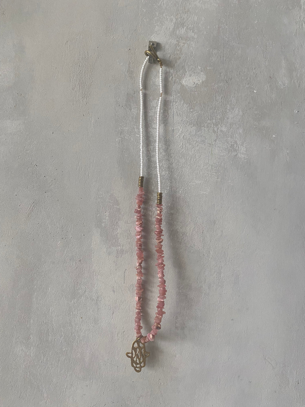 Pwani Necklace with Hamsa Charm