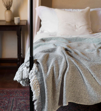 Load image into Gallery viewer, Thick Weave Blanket Charcoal
