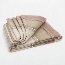 Load image into Gallery viewer, Baby Alpaca Stripe Wool Blanket
