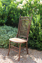 Load image into Gallery viewer, Chain-Mail Rattan Back Chair
