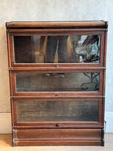 Load image into Gallery viewer, Oak Glass Front Bookcase - 3 Tier
