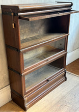 Load image into Gallery viewer, Oak Glass Front Bookcase - 3 Tier
