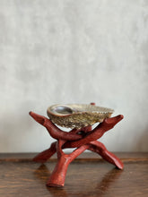 Load image into Gallery viewer, Tripod Stand with Abalone Shell Smudge Bowl
