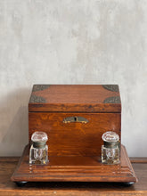 Load image into Gallery viewer, Antique Oak Stationery Box
