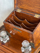 Load image into Gallery viewer, Antique Oak Stationery Box
