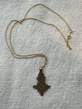 Load image into Gallery viewer, Coptic Charm Necklace on Long Plain Chain
