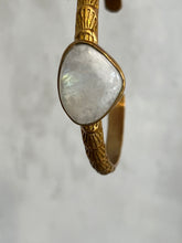 Load image into Gallery viewer, Brass Bangle With White Stone
