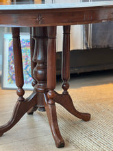 Load image into Gallery viewer, Antique Table with White Marble Top

