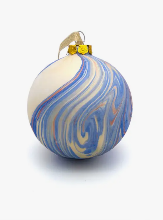 Hand Marbled Bauble