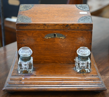 Load image into Gallery viewer, Antique Oak Stationery Box
