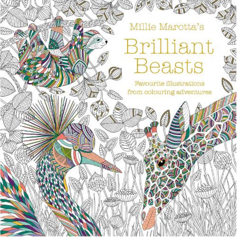 Children's Book, Millie Marotta's Brilliant Beasts: A Collection for Colouring Adventures