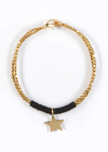 Load image into Gallery viewer, Kalk Bay Bracelets with Baby Star Charm Black
