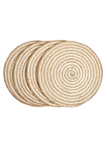 Load image into Gallery viewer, Neutral Spiral Placemat (Set of 4)
