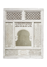 Load image into Gallery viewer, Vintage Mirror - Antique Indian Carved Frame Mirror
