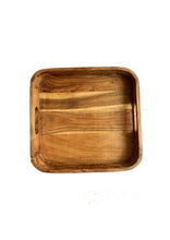 Load image into Gallery viewer, Square Acacia Wood Tray
