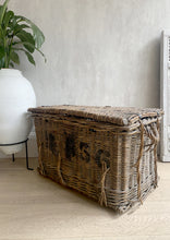 Load image into Gallery viewer, Large Linen Wicker Basket
